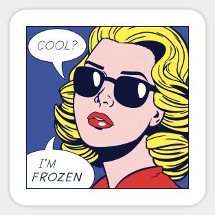 Pop Frozen Girl Sticker